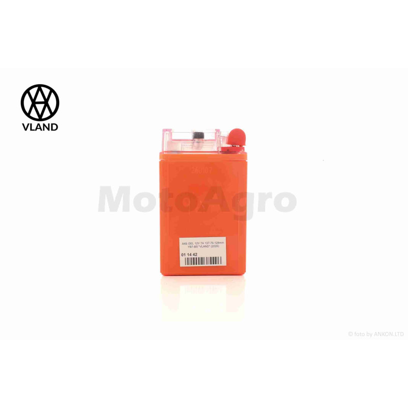 Акумулятор  GEL  12V  7A  137-76-128mm  YB7-BS  "VLAND"  (2026)