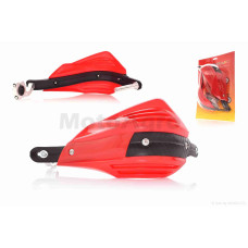 Захист рук на кермо (пара) мото 2 "FHS" (червоний)