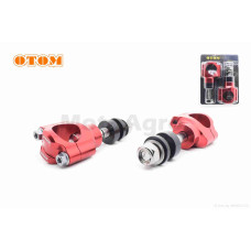 Кронштейни кріплення керма CNC d28 "OTOM" (червоні)