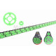 Зірки трансмісії пара  Delta  428-14/41  +ланцюг 98L  #PRO  "LIPAI"  (GREEN)