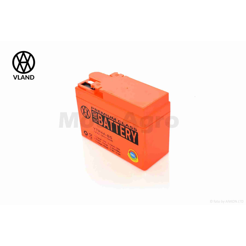 Акумулятор  GEL  12V  2.3A  Honda  115-50-85mm  YTR4A-BS  "VLAND"  (2026)