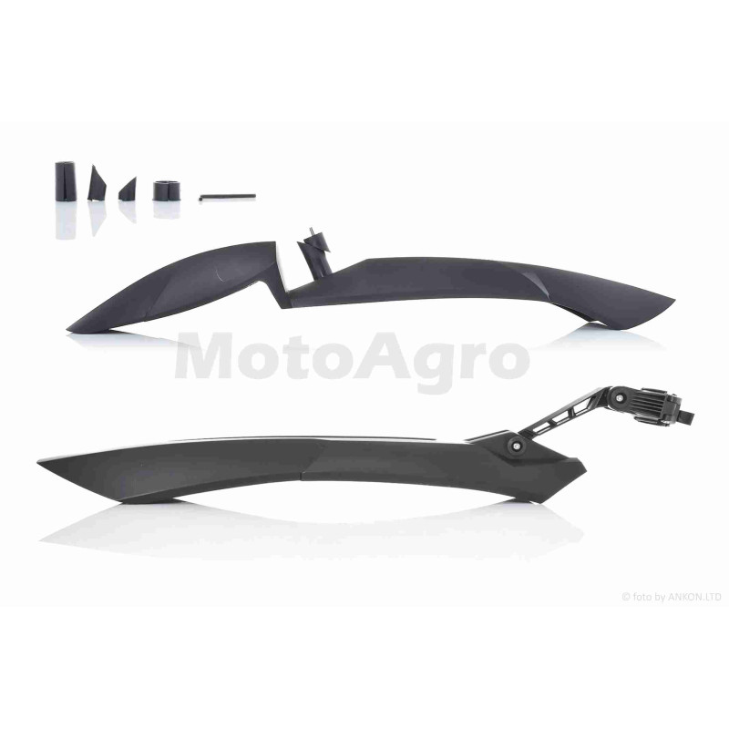 Крила бризковики вело  пластмас  (чорні)  #DNB-009  #FK-870F/R