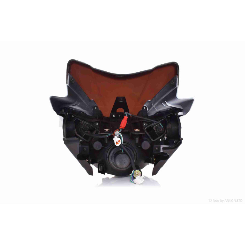 Обтічник з фарою  TVS APACHE180  чорний