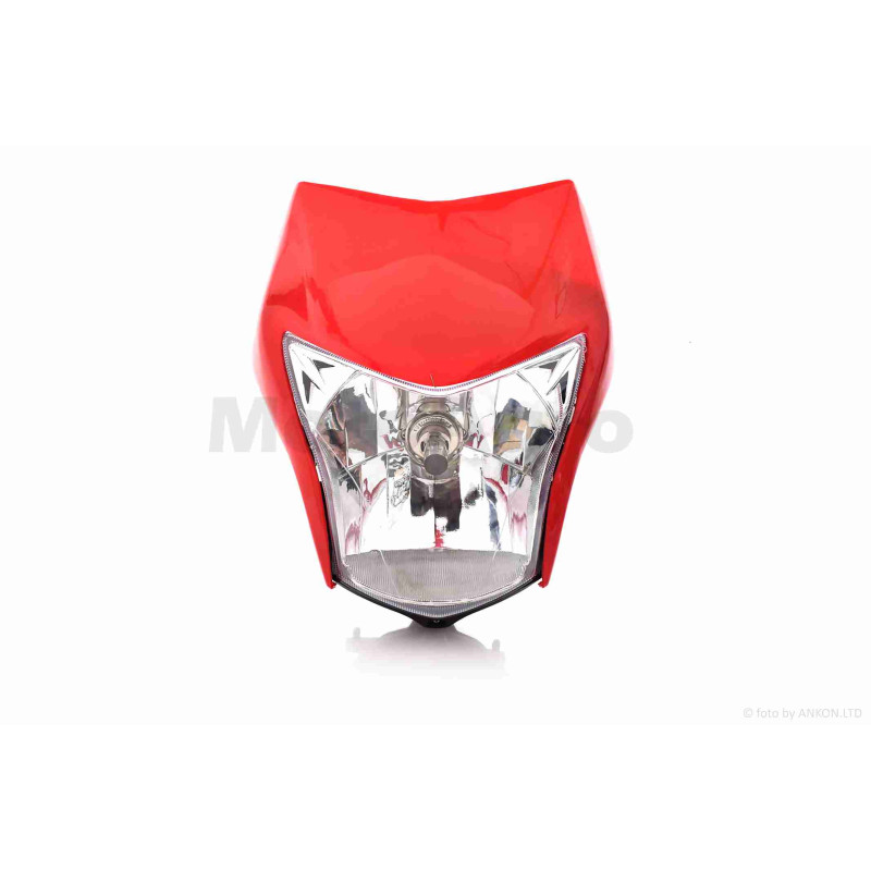Обтічник з фарою  HONDA XL150L  червоний  (35/35W)