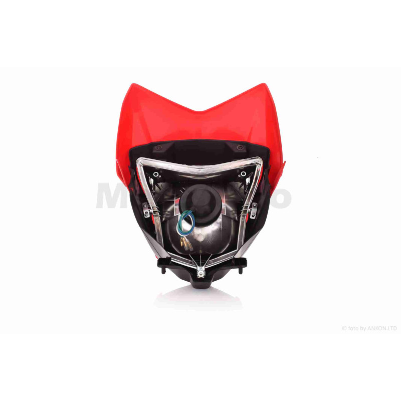 Обтічник з фарою  HONDA XL150L  червоний  (35/35W)