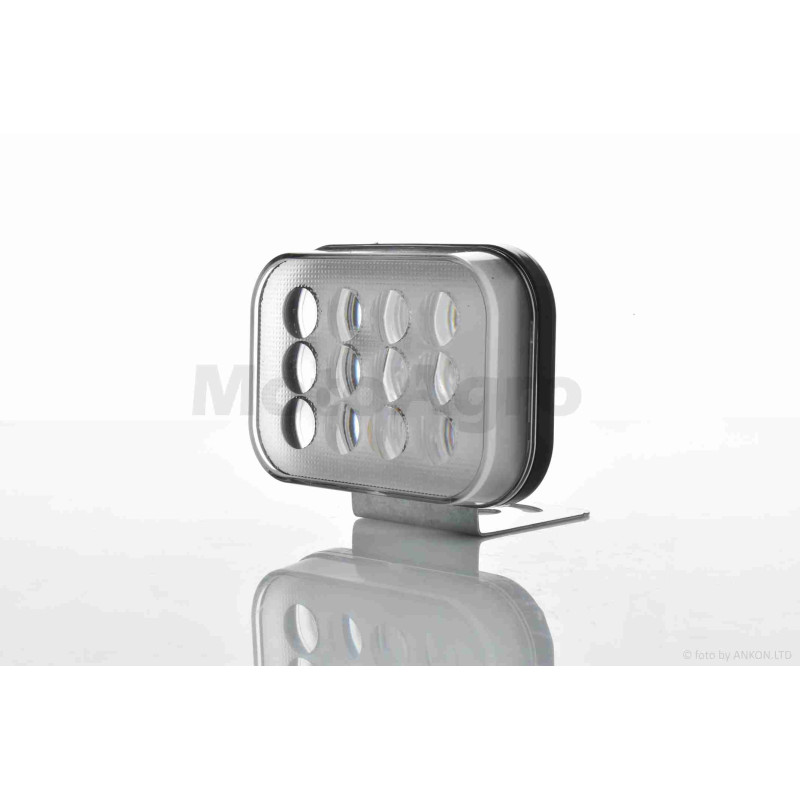 Фара додаткова  діодна, прямокутна, 100-72mm, 12-80W, IP67, біле/жовте світло  #LPS-2173