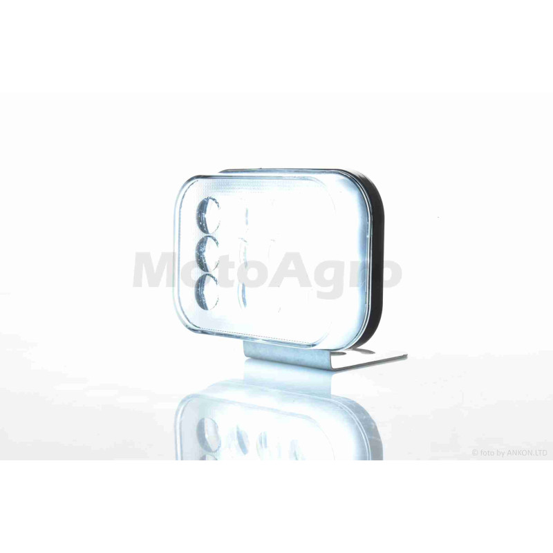 Фара додаткова  діодна, прямокутна, 100-72mm, 12-80W, IP67, біле/жовте світло  #LPS-2173