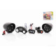 Аудіосистема 2.0  MP3 (Bluetooth/FM/USB/SD)  3", 2 пульти, сигналізація  #BT006  (чорна)