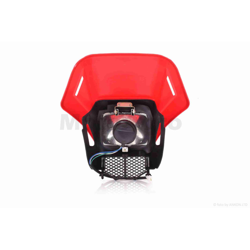 Обтічник з фарою  GXT200 (GENESIS)  червоний  (35/35W)