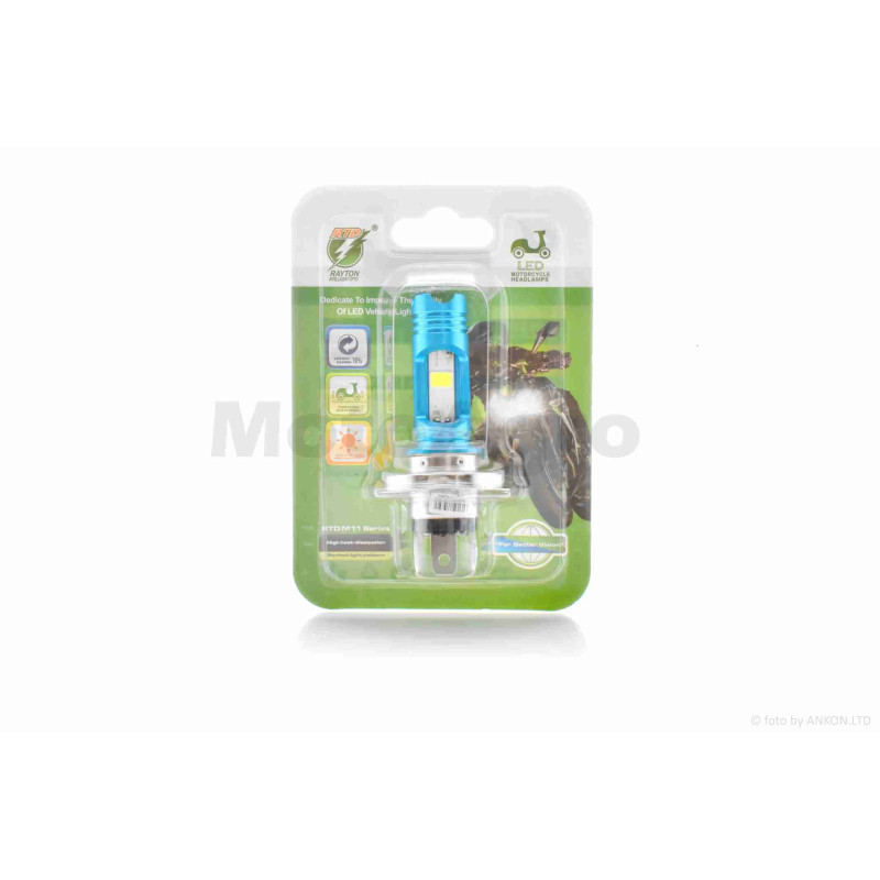 Лампа фари діодна  H4  12V 35/35W  3 кристали