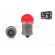 Лампа поворотів та габаритів G18 (BA15D) 12V 10W червона