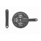 Зірки передні вело  42х34х24Т, захист, шатун під квадрат, 170mm  (чорні)  #YP-005