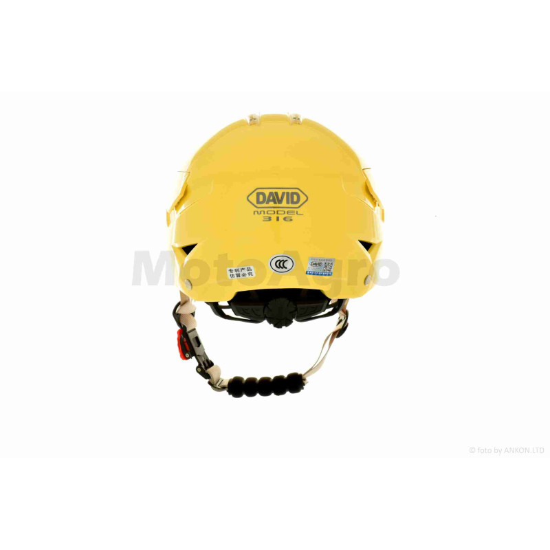 Шолом каска  "DAVID"  (#D316, жовтий, M-XL, ABS)