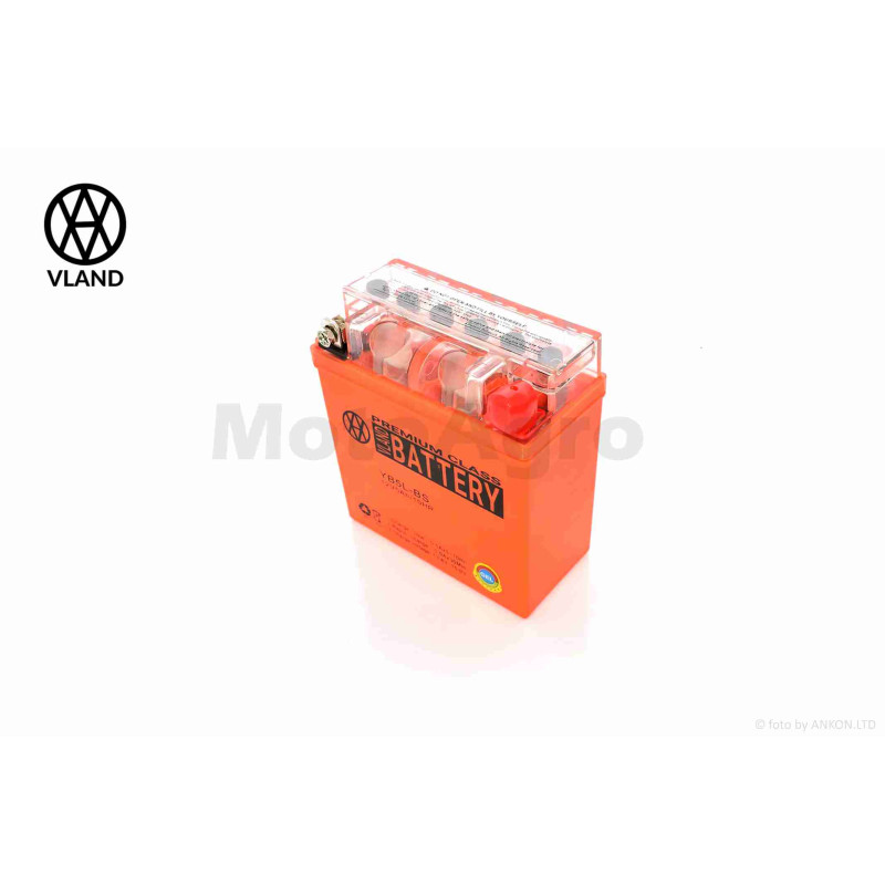 Акумулятор  GEL  12V  5A  119-60-129mm, високий  12N5L-BS  (YB5L-BS)  "VLAND"  (2025)
