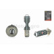Лампа фари діодна  P15D-25-1  12V 35/35W  1 вус, білий/жовтий, лінза, червоний габарит  "LIPAI"
