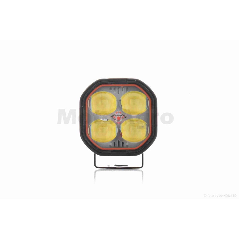 Фара додаткова  діодна, квадратна,56*56mm, біле/жовте світло, стробоскоп  #LPS-2178