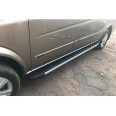 Бокові пороги Duru (2 шт. Алюміній) Довга (ExtraLong) для мерседес Vito/V-class W447 2014- рр