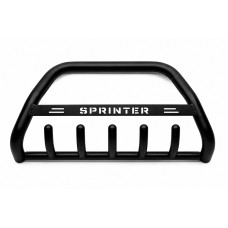 Кенгурятник WT004 Black (нерж) для мерседес Sprinter W907/W910 2018- рр