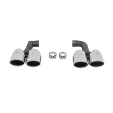 Насадки на глушники Silver в стилі X4M F98 (V2) для бмв X4 G02 2018- рр