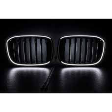 Ніздрі 1 Bar LED (2018-2021 чорний глянцевий) для бмв X3 G01 2018- рр