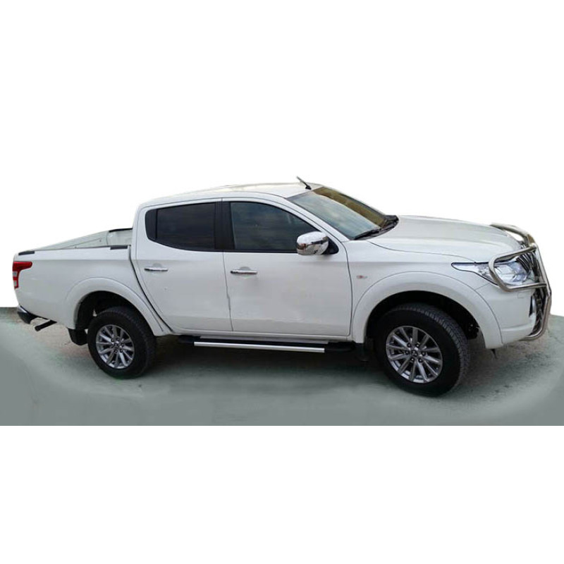 Бокові пороги Duru (2 шт. алюміній) для Fiat Fullback 2016- рр