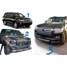 Комплект рестайлінгу з LC200 2008-2015 на LC 2016- Comfort для Toyota Land Cruiser 200 рр
