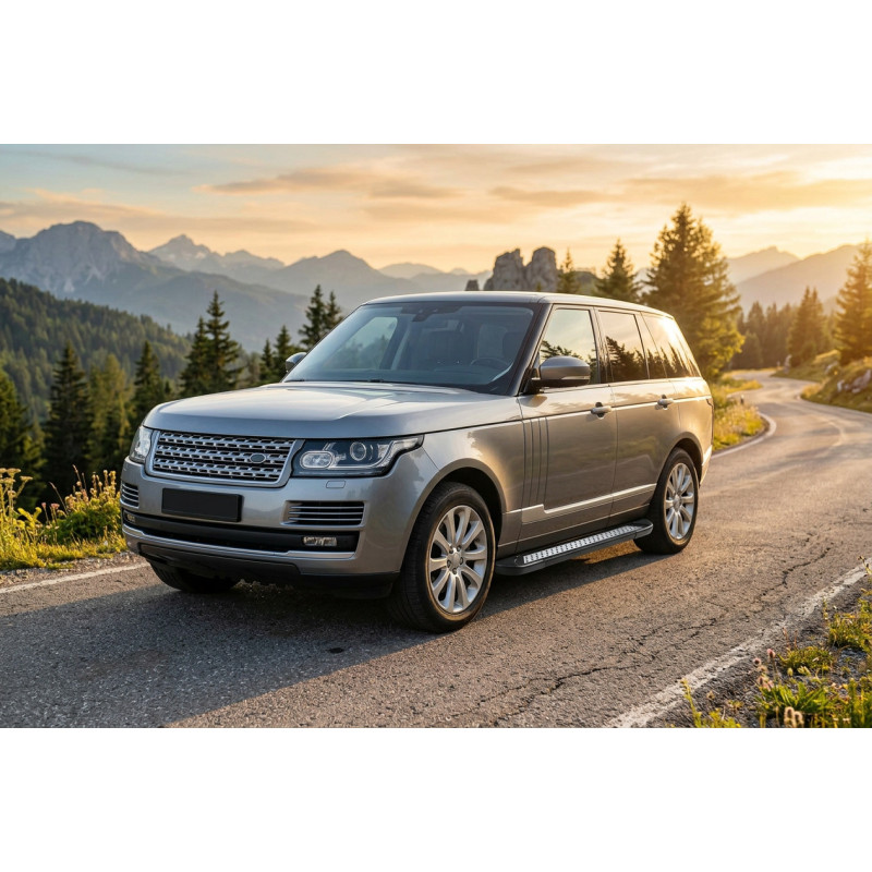 Бокові пороги New Vision Black (2 шт. алюміній) для Range Rover IV L405 2013-2021 рр