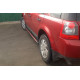 Бокові пороги Maya Red (2 шт. алюміній) для Land Rover Freelander II 2006-2014 рр