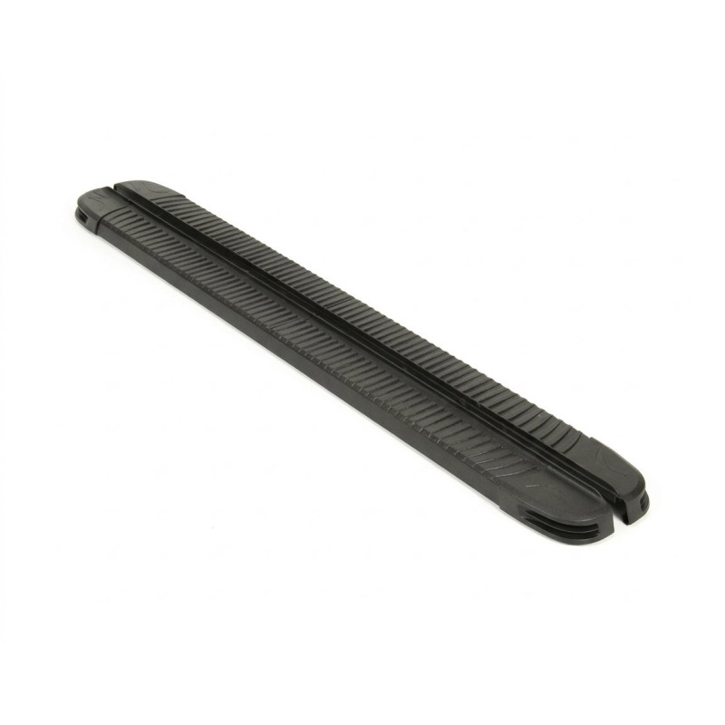 Бокові пороги Maya V1 Black (2 шт. Алюм.) для Volkswagen Amarok 2010-2022 рр