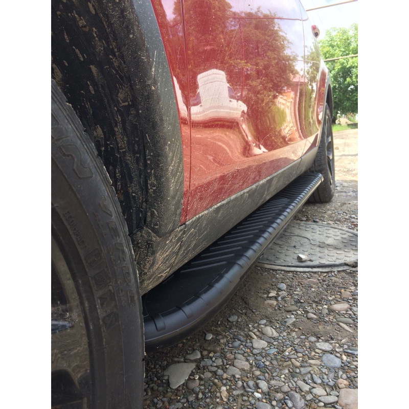 Бокові пороги Bosphore Black (2 шт. Алюміній) 2014-2019 для Land Rover Discovery Sport 2014- рр