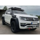 Бокові пороги Dakar V2 з LED (2 шт метал) для Volkswagen Amarok 2010-2022 рр