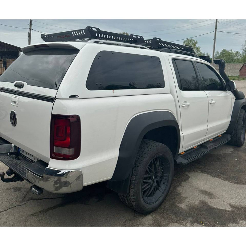 Бокові пороги Dakar V2 з LED (2 шт метал) для Volkswagen Amarok 2010-2022 рр