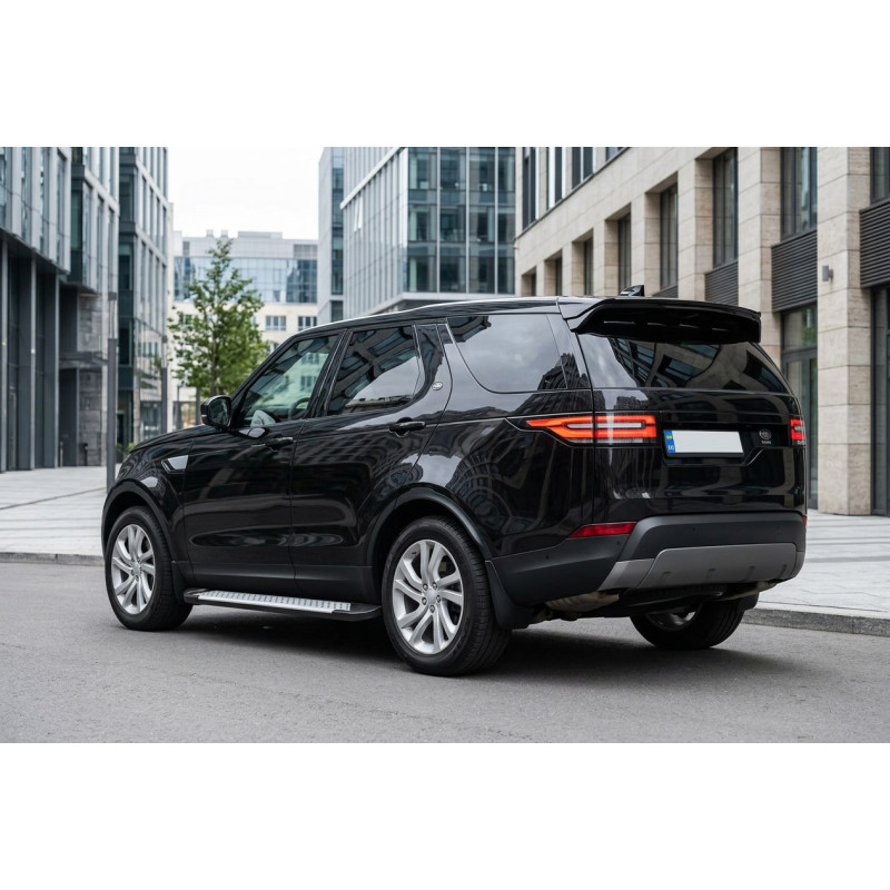 Бокові пороги Allmond Grey (2 шт алюм) для Land Rover Discovery V 2017- рр