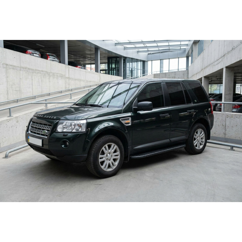 Бокові пороги Bosphorus Black (2 шт., Алюміній) для Land Rover Freelander II 2006-2014 рр