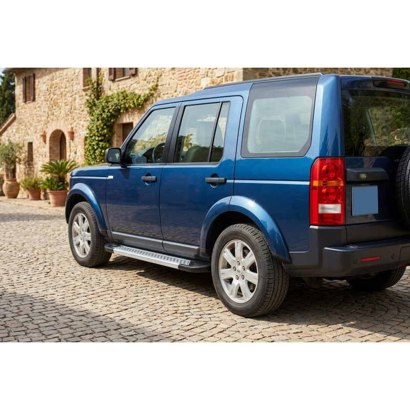 Бокові пороги Allmond Grey (2 шт., алюміній) для Land Rover Discovery IV 2009-2017 рр