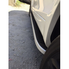 Бокові пороги Tayga Grey (2 шт., алюміній) для Volkswagen Tiguan 2007-2016 рр