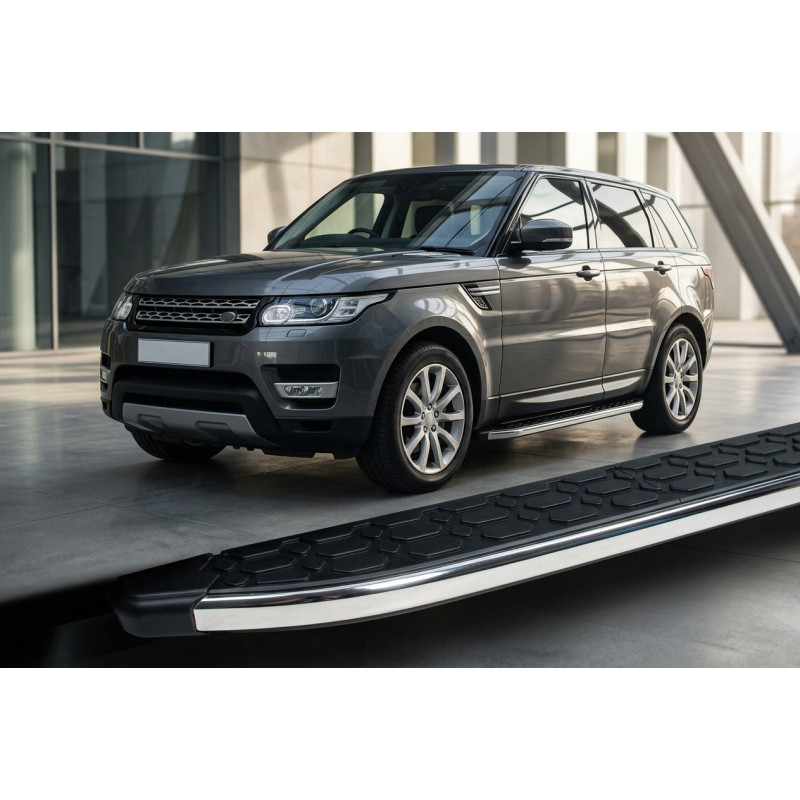 Бокові пороги BlackLine (2 шт, алюміній) для Range Rover Sport 2014-2022 рр