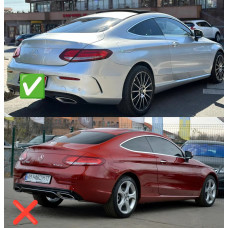Комплект обвісів з дифузором для Coupe (AMG C63-designs 2014-2018) для Mercedes C-class W205 рр
