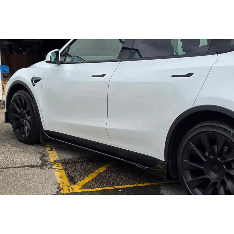 Накладки на пороги Fast (для 2020-2024) для Tesla Model Y 2020- рр