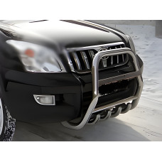 Кенгурятник високий (нерж) для Toyota Land Cruiser Prado 120 2002-2009 рр