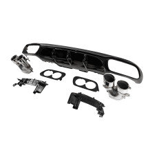 Задній дифузор з насадками E53-Design (для AMG/AMG-Line) для Mercedes E-class W213 2016-2023 рр