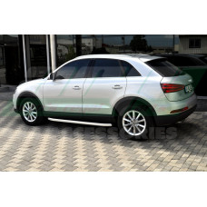 Бокові пороги Fullmond (2 шт., Алюміній) для Ауди Q3 2011-2019 рр
