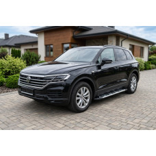 Бокові пороги Sunrise (2 шт., Алюміній) для Volkswagen Touareg 2018- рр