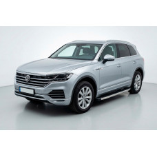 Бокові пороги BlackLine (2 шт., Алюміній) для Volkswagen Touareg 2018- рр