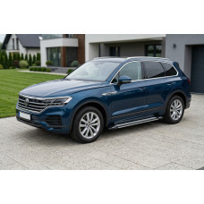 Бокові пороги Rainbow (2 шт., Алюміній) для Volkswagen Touareg 2018- рр