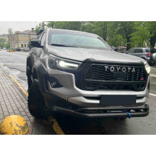Передній вус подвійний Vegas (2015-2020, чорний, 76мм) для Toyota Hilux 2015- рр