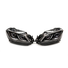 Передні фари Xenon to LED (для переобладнаних авто з GL в GLS, 2 шт) для Mercedes GL/GLS class X166 2012-2019 рр