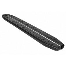 Бокові пороги Fullmond Black (2 шт., Алюміній) для BMW X3 E83 2003-2010 рр