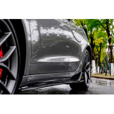 Накладки на пороги Turbo (для 2017-2023) для Tesla Model 3 2017- рр