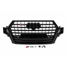 Передня решітка SQ7-Style (2015-2019, чорна) для Ауди Q7 рр